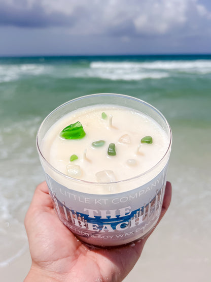 THE BEACH SEA GLASS CANDLE - BEST SELLING