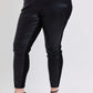 JUDY BLUE PLUS SIZE HW FAUX LEATHER SKINNY PANTS