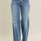 JUDY BLUE FULL SIZE V - FRONT BAGGY JEANS PLUS SIZE