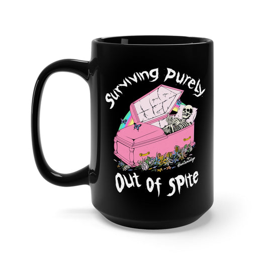 SURVIVING PURELY OUR OF SPITE MUG