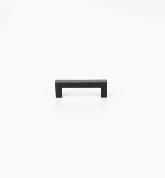SQUARED MATTE BLACK CABINET HANDLES: ELEGANT HARDWARE FOR KITCHEN & FURNITURE | HANDCRAFTED DÉCOR BRASS CABINET PULL - DRAWER PULLS
