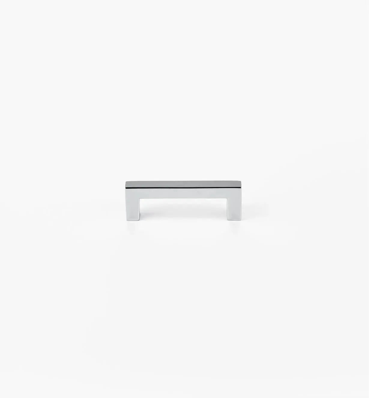 SQUARED POLISHED CHROME CABINET HANDLES: ELEGANT HARDWARE FOR KITCHEN & FURNITURE | HANDCRAFTED DÉCOR BRASS CABINET PULL - DRAWER PULLS