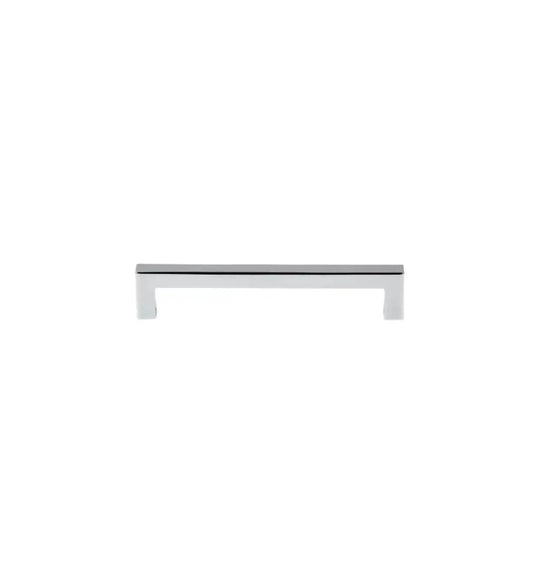 SQUARED POLISHED CHROME CABINET HANDLES: ELEGANT HARDWARE FOR KITCHEN & FURNITURE | HANDCRAFTED DÉCOR BRASS CABINET PULL - DRAWER PULLS