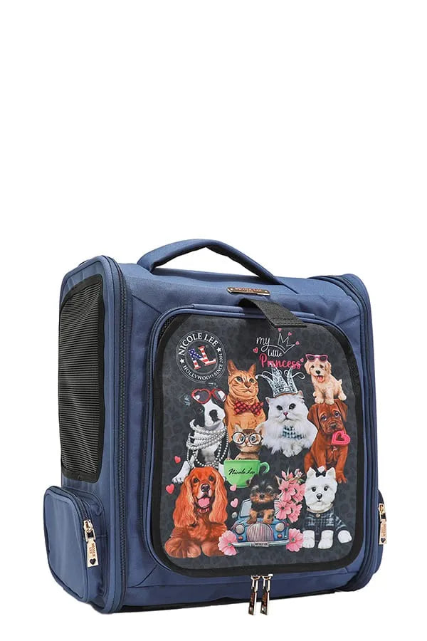 NICOLE LEE USA EXPANDABLE PET CARRIER BACKPACK
