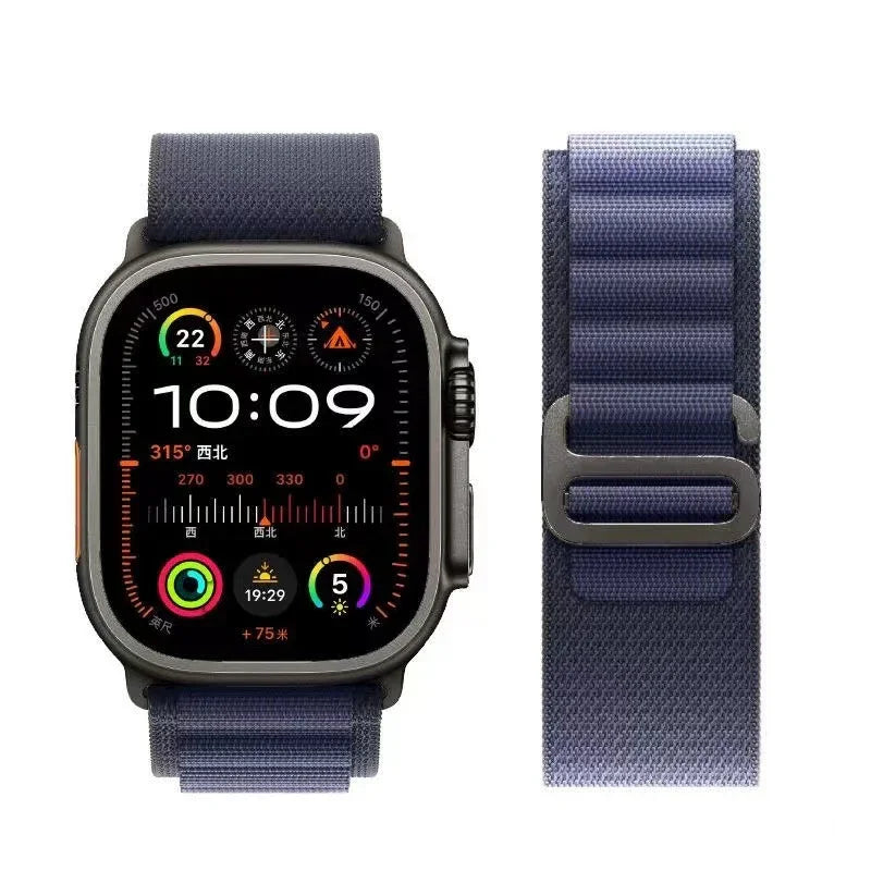 STRETCH ALPINE LOOP BAND FOR APPLE WATCH – NYLON D-HOOK STRAP