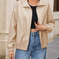 IVY LANE ZIP UP DROPPED SHOULDER JACKET