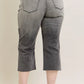 JUDY BLUE FULL SIZE WIDE LEG CAPRIS JEANS PLUS SIZE