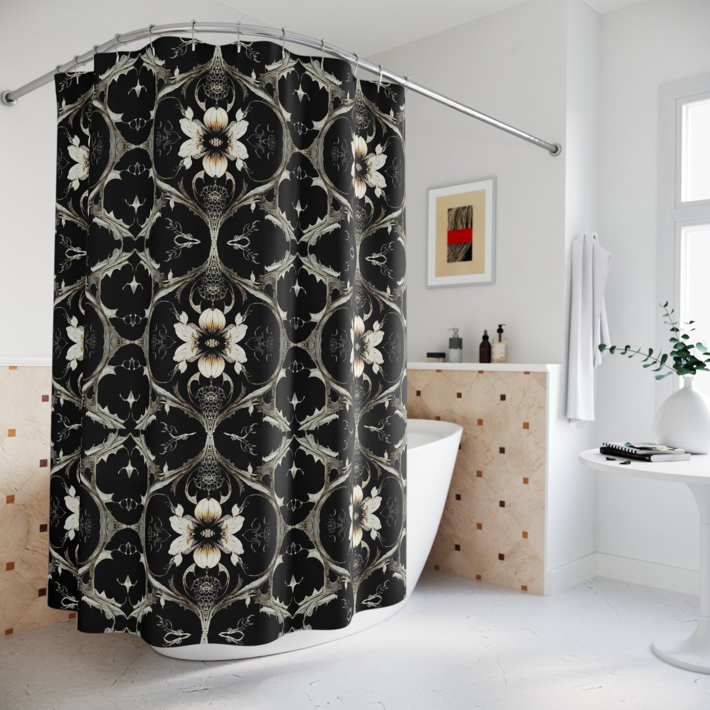 THORN GARDEN CLOTH SHOWER CURTAIN