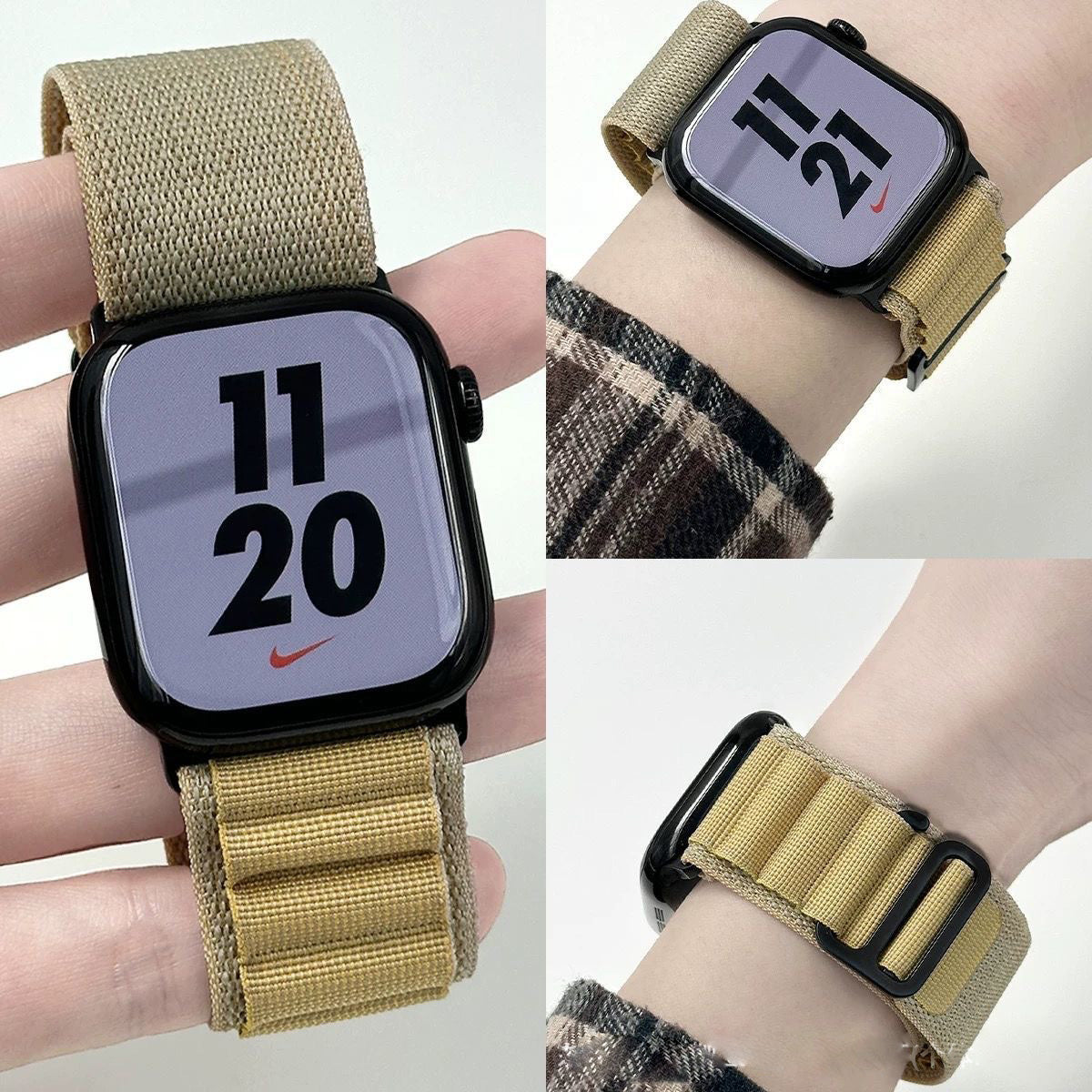 STRETCH ALPINE LOOP BAND FOR APPLE WATCH – NYLON D-HOOK STRAP