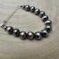 10mm Sterling Silver Pearls bracelet - 6 inch bracelet