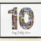 10th Birthday Milestone Photo Collage Template – Customizable Canva Design