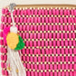 FAME WOODEN BEADED RECTANGLE BAG