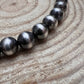 12 mm Sterling Silver Pearls Statement Necklace - 16 inch