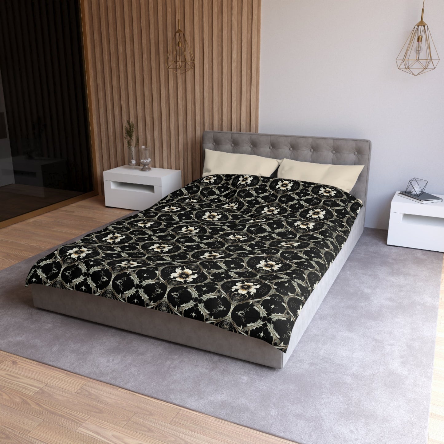 THORN GARDEN MICROFIBER DUVET COVER