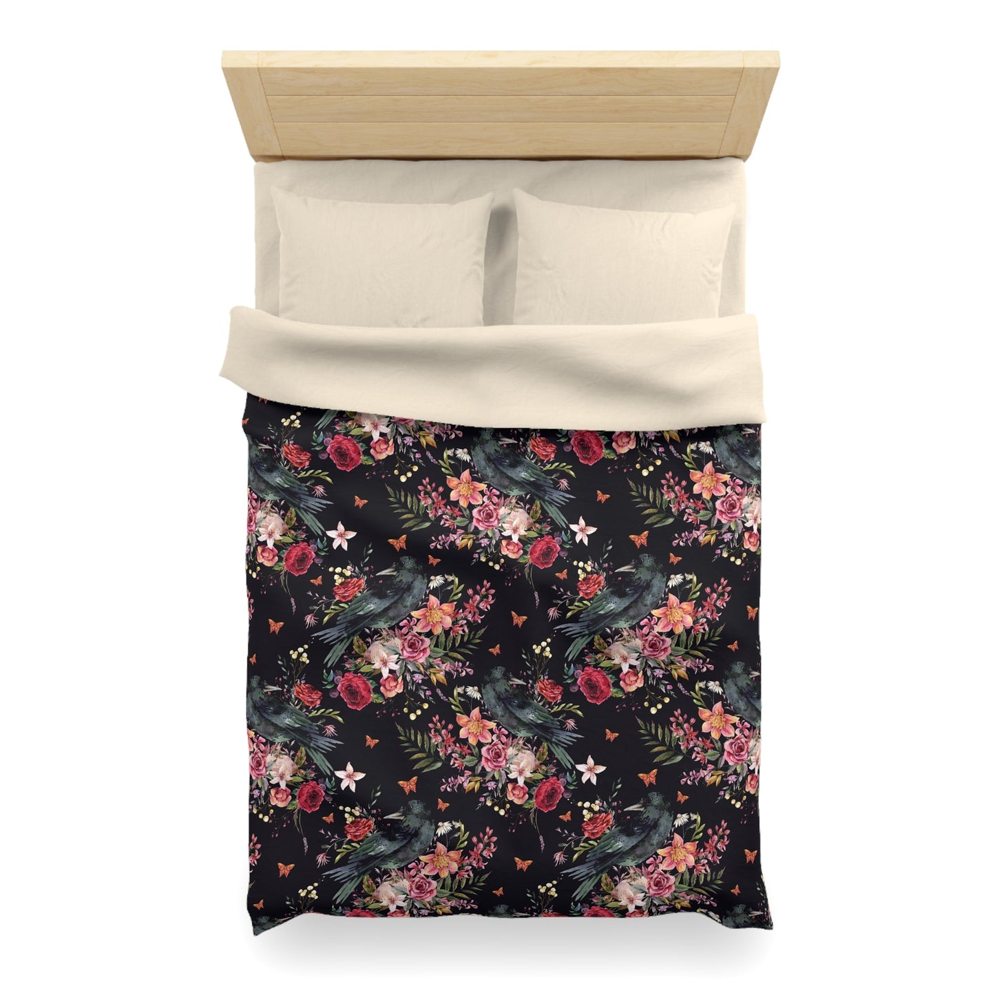 THE RAVEN OF THE WOOD MICROFIBER DUVET COVER