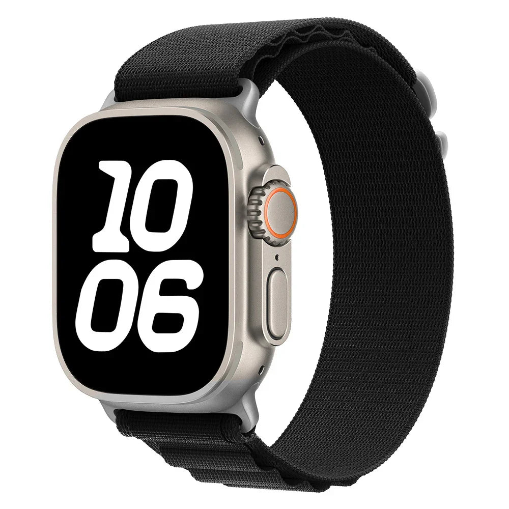 STRETCH ALPINE LOOP BAND FOR APPLE WATCH – NYLON D-HOOK STRAP
