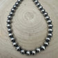 14mm Sterling Silver Pearls Necklace - 18 inch