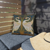 SWAN, RUSH AND IRIS OUTDOOR THROW PILLOWS