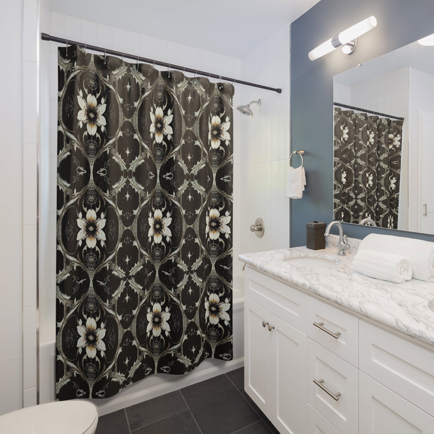 THORN GARDEN CLOTH SHOWER CURTAIN
