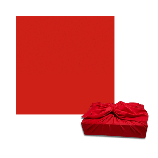 SMALL REUSABLE CLOTH FUROSHIKI GIFT WRAP | BRIGHT RED