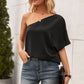 IVY LANE SINGLE SHOULDER HALF SLEEVE T-SHIRT