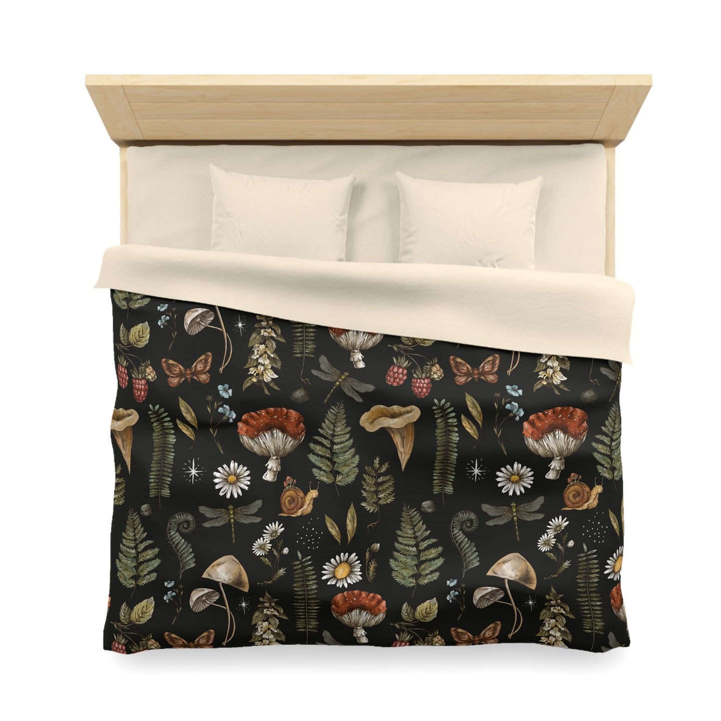 DARK FOREST PATTERN MICROFIBER DUVET COVER