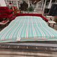 MID CENTURY MODERN RED VELVET SOFA SLEEPER