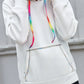IVY LANE CONTRAST STITCHING DRAWSTRING RAGLAN SLEEVE HOODIE