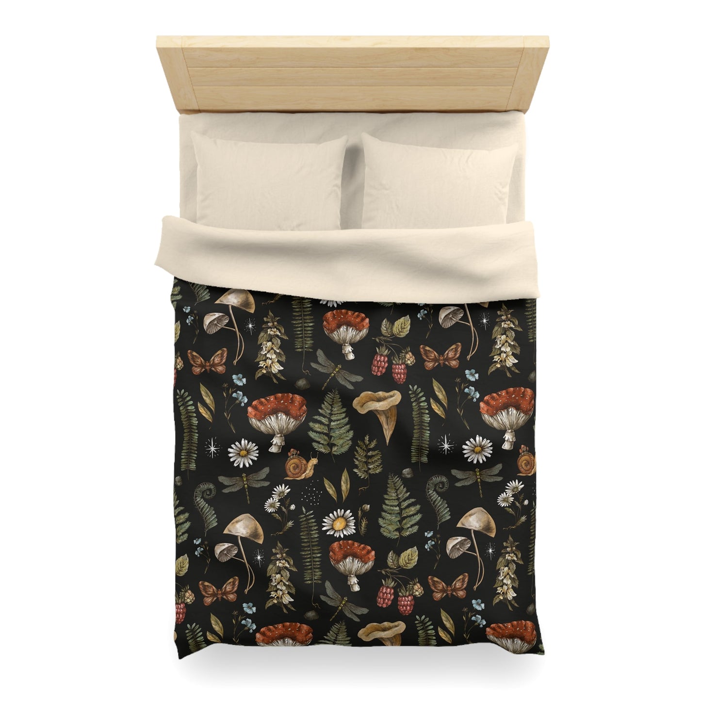 DARK FOREST PATTERN MICROFIBER DUVET COVER
