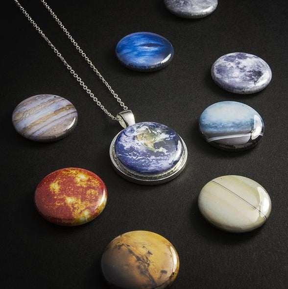 INTERCHANGEABLE SOLAR SYSTEM NECKLACE
