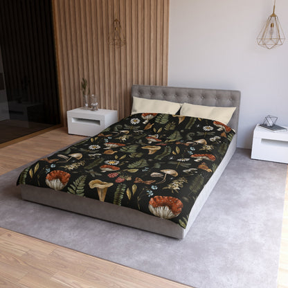 DARK FOREST PATTERN MICROFIBER DUVET COVER