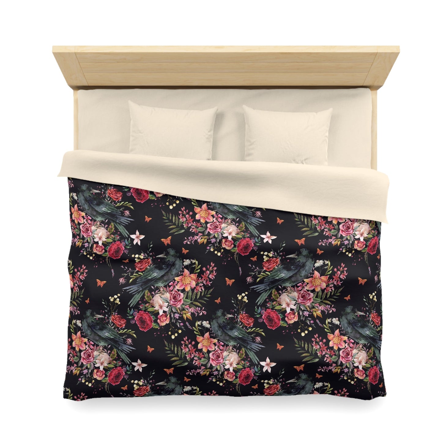 THE RAVEN OF THE WOOD MICROFIBER DUVET COVER