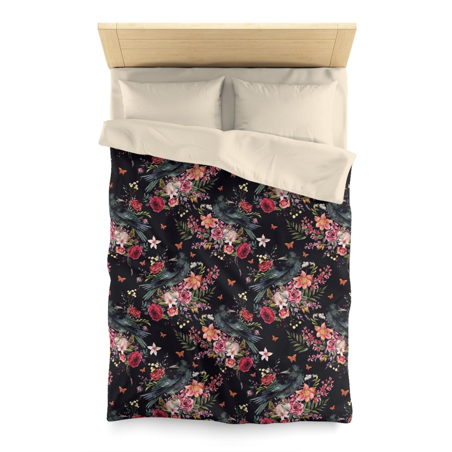 THE RAVEN OF THE WOOD MICROFIBER DUVET COVER
