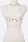 2 IN 1 FRINGE DISK BRA CHAIN SET