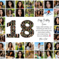 18th Birthday Milestone Photo Collage Template – Customizable Canva Design