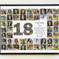 18th Birthday Milestone Photo Collage Template – Customizable Canva Design