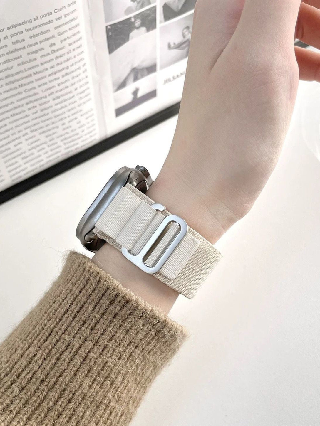 STRETCH ALPINE LOOP BAND FOR APPLE WATCH – NYLON D-HOOK STRAP
