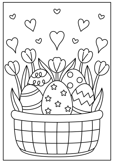 100 Easter Coloring Pages for Kids – Instant Download PDF