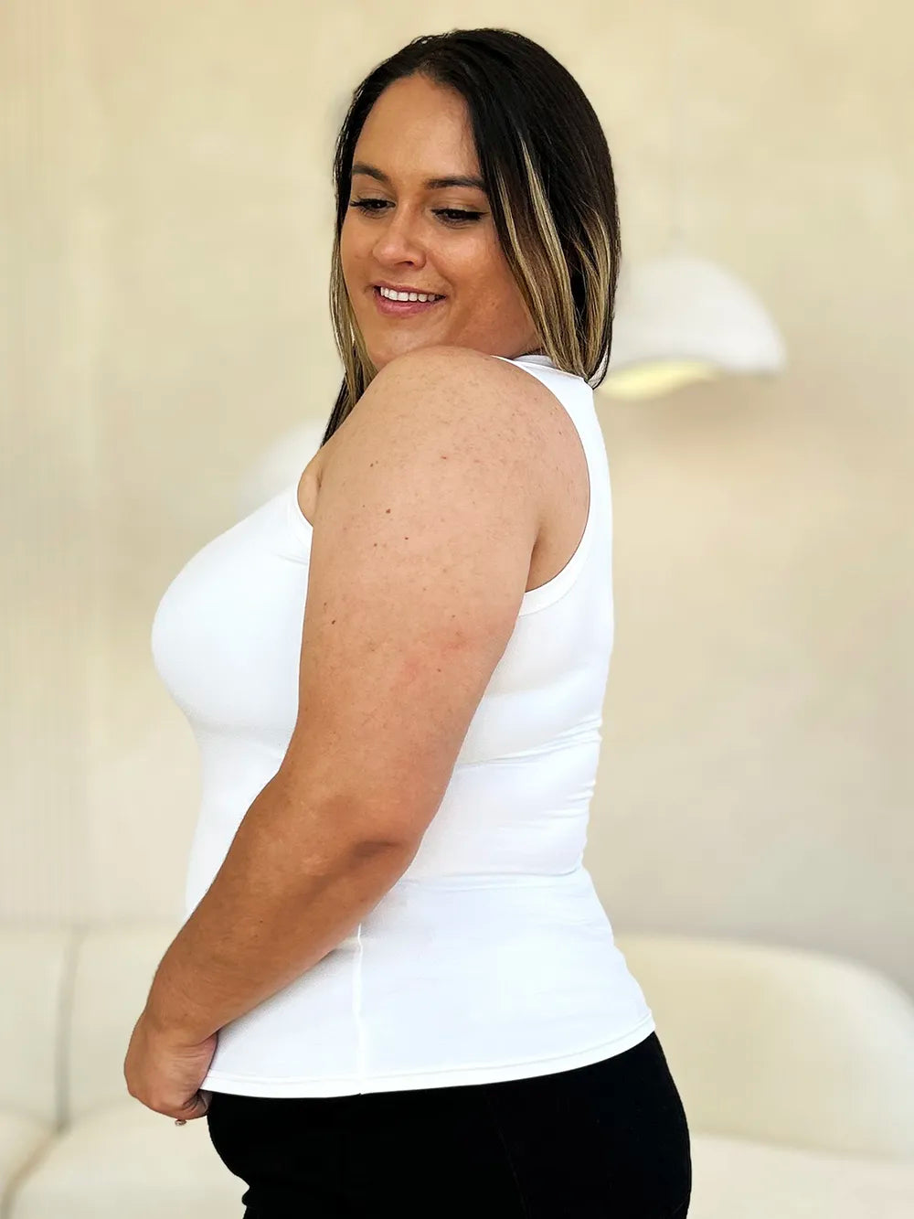 BASIC BAE FULL SIZE ROUND NECK SLIM TANK