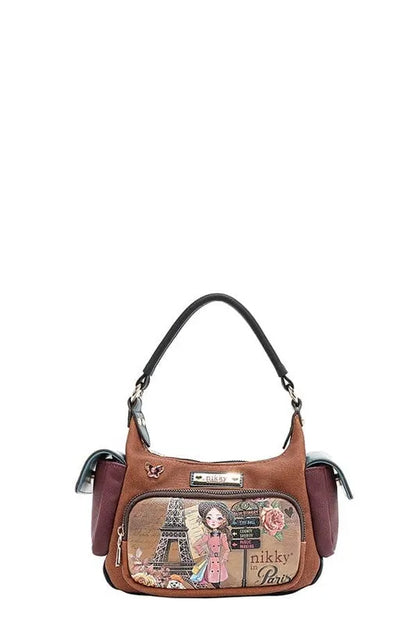 NICOLE LEE USA ECO-LEATHER SHOULDER BAG