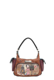 NICOLE LEE USA ECO-LEATHER SHOULDER BAG
