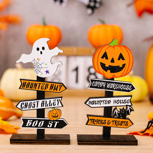 2-PIECE HALLOWEEN ELEMENT DECOR ORNAMENTS-Thriftique Marketplace