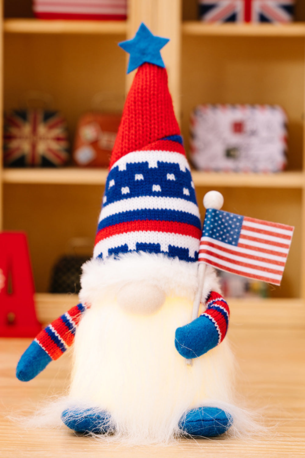 2-PIECE INDEPENDENCE DAY KNIT DECOR GNOMES-Thriftique Marketplace