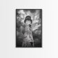 STORMY LIGHTHOUSE CLOSEUP, DRAMATIC SKIES, WEATHERED BEACON, CANVAS PRINT, COASTAL DECOR, DARK NAUTICAL WALL ART, MOODY OCEAN THEME