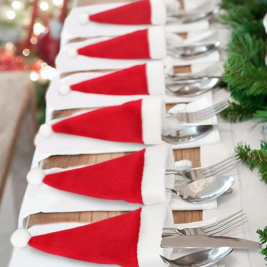 20-PIECE CHRISTMAS HAT CUTLERY HOLDERS-Thriftique Marketplace