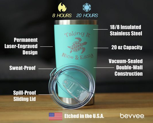TAKING IT NICE & EASY - 20 OZ COFFEE TUMBLER