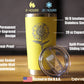 SUNFLOWER - INSULATED COFFEE TUMBLER CUP WITH SLIDING LID - STAINLESS STEEL INSULATED MUG - FLOWER DÉCOR GIFTS