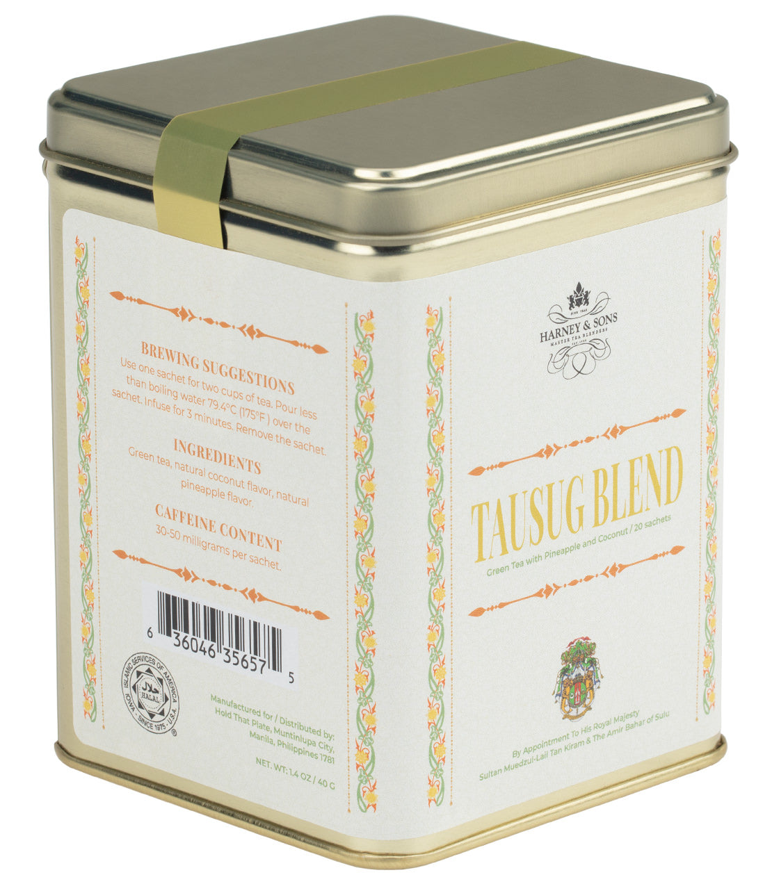 TAUSUG BLEND, TIN OF 20 SACHETS