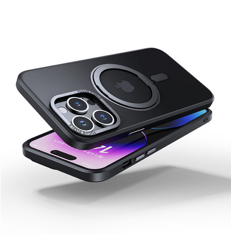 STAND TRANSPARENT FROSTED MAGSAFE IPHONE CASE