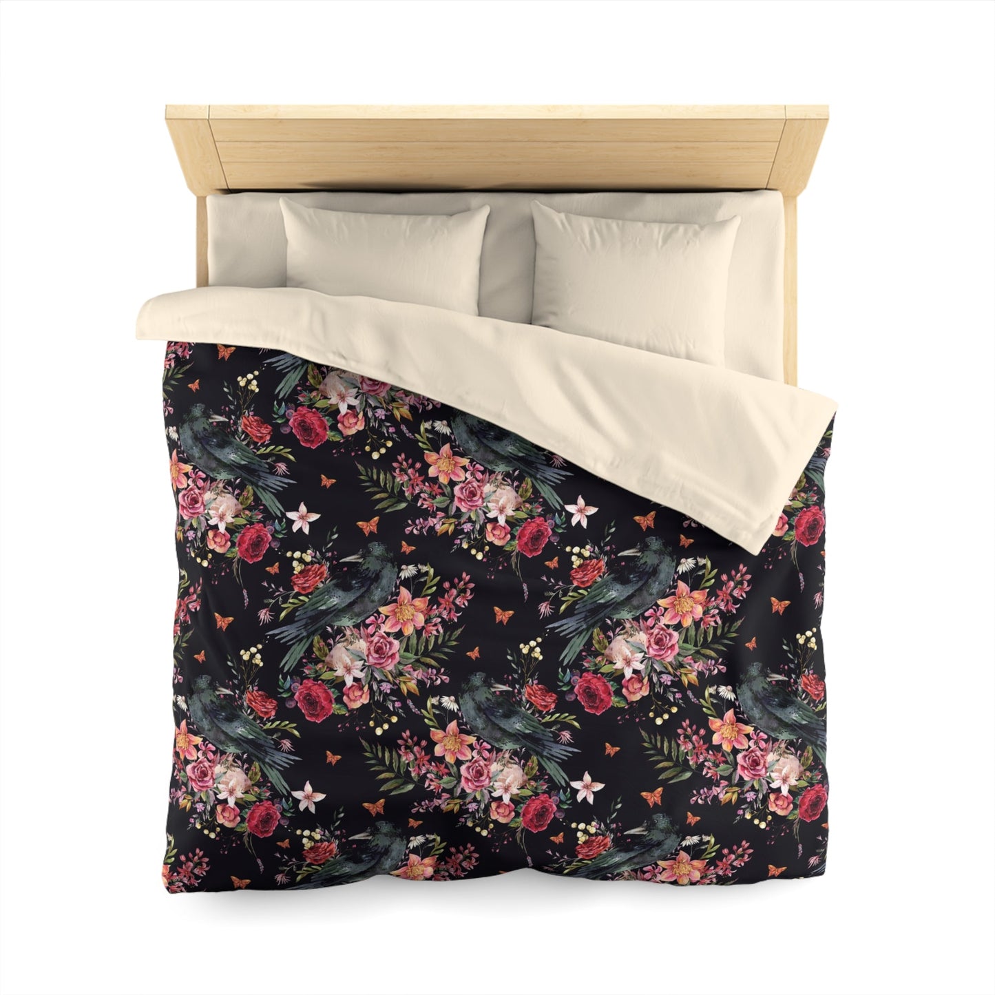THE RAVEN OF THE WOOD MICROFIBER DUVET COVER